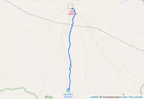 ترک جی پی اس Damavand peak southern route قله دماوند مسیر جنوبی