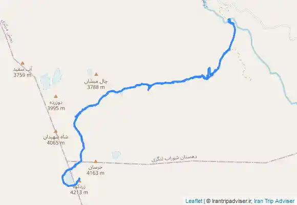 ترک جی پی اس Clonchin peak , قله کلونچین