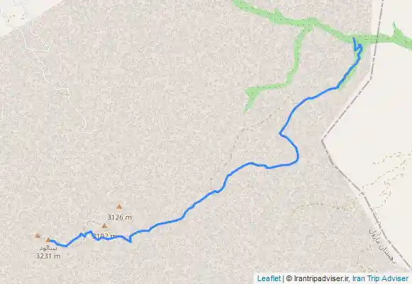 ترک جی پی اس صعود به بینالود از دره (Mount Binaloud)