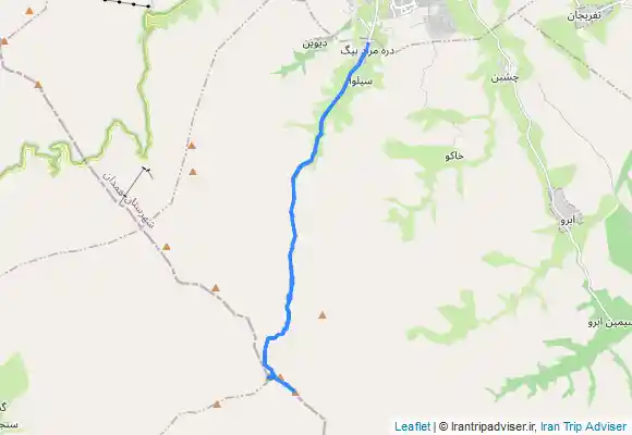 ترک جی پی اس قله یخچال و کوبری از دره مرادبیگ