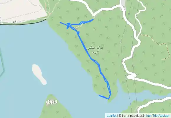 ترک جی پی اس Naft Chāl جنگل لفور تا سد لفور