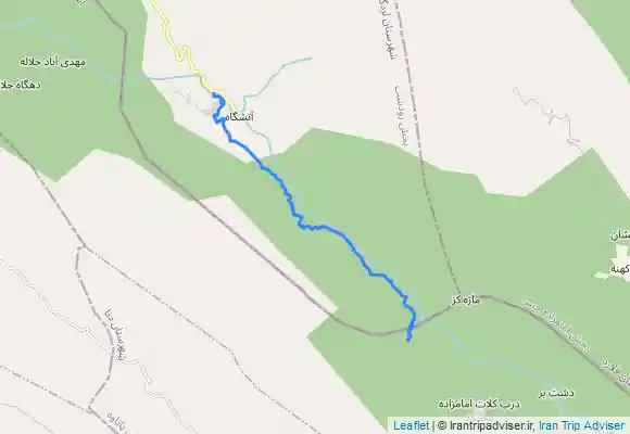 ترک جی پی اس دره و آبشار گاهکده (لردگان)