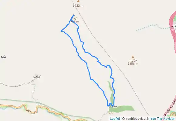 ترک جی پی اس Karchan Summit (کرچان - از روستای همه جا)