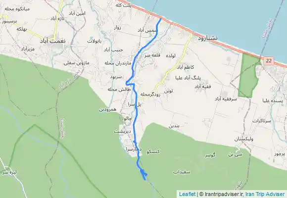 ترک جی پی اس آبشار دینار سرا