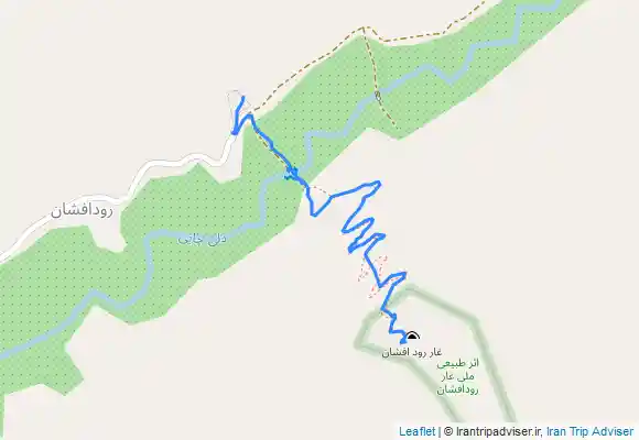 ترک جی پی اس مسیر غار رود افشان