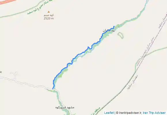 ترک جی پی اس دو راهی غار رودافشان تا ورودی غار