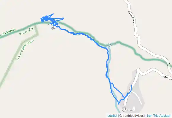 ترک جی پی اس آبشار آب ملخ Am-Malakh waterfall