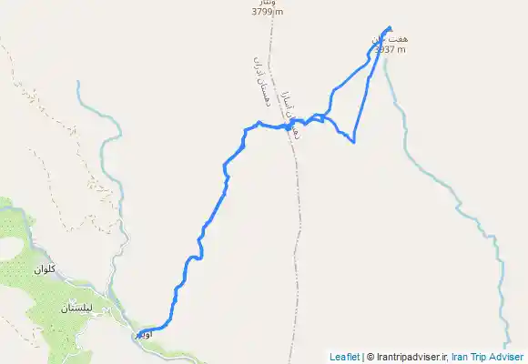 ترک جی پی اس قله هفت خوان از اویزر