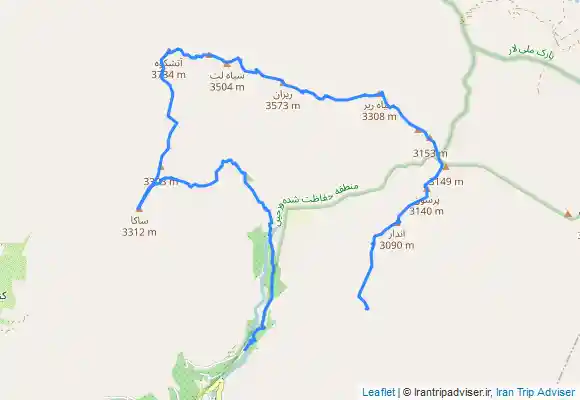 ترک جی پی اس خط‌الرأس پرسون به ساکا