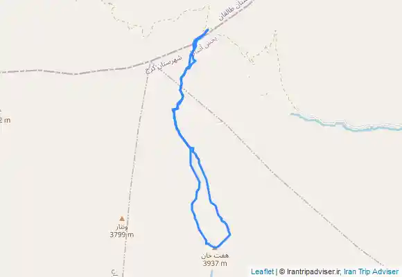 ترک جی پی اس صعود به قله هفت خوان از روستاى آزادبَر