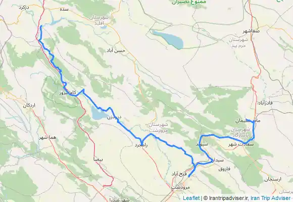 ترک جی پی اس تنگه براق به تخت جمشید وپاسارگاد