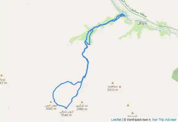 ترک جی پی اس پیمایش از روستای ایگل تا آبشار ایگل و قله لزون شرقی(پیازچال)، پنجشنبه ۱۴۰۰/۰۷/۱۵