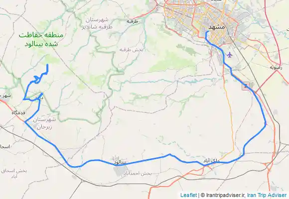 ترک جی پی اس قله داس و نرم پا و سنگ چین بین راه فلسکه از روستای داس نیشابور