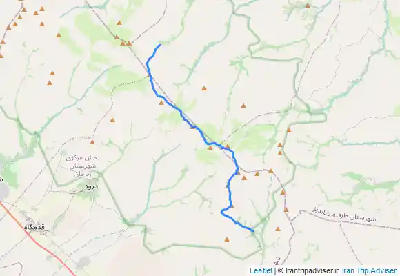 ترک جی پی اس خط راس فلسکه به قوچگر