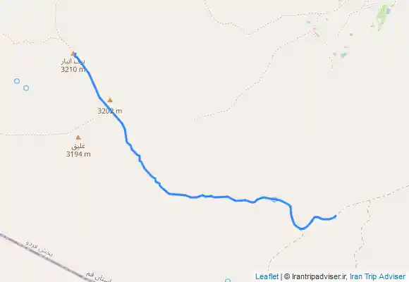 ترک جی پی اس قله برف انبار از مسیر وسف