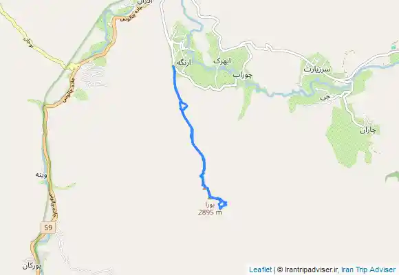 ترک جی پی اس مسیر قله قبله و پورا