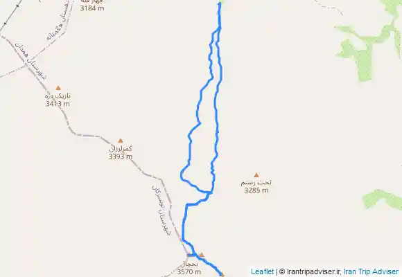 ترک جی پی اس قله یخچال و کولبری همدان