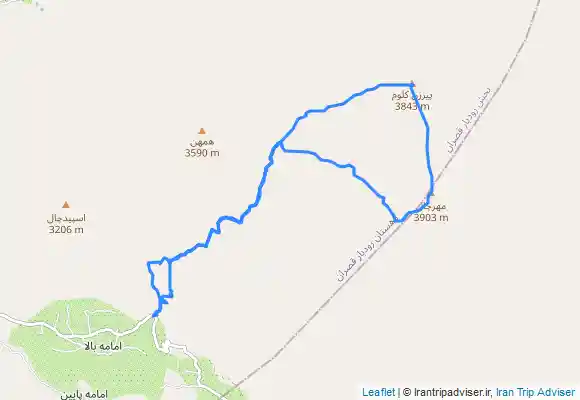 ترک جی پی اس قله مهرچال و پیرزن کلوم