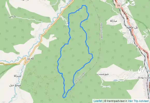 ترک جی پی اس جنگل نوردی شیردره