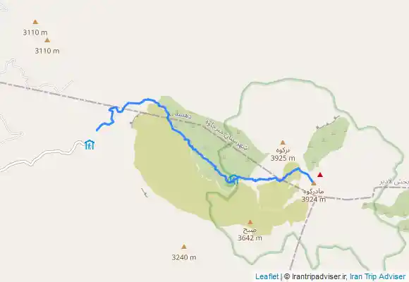 ترک جی پی اس صعود انفرادی یکروزه قله تفتان رفت از یال