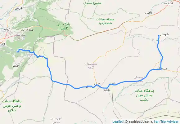 ترک جی پی اس آبشار پیرغار فارسیان- دوبرجه