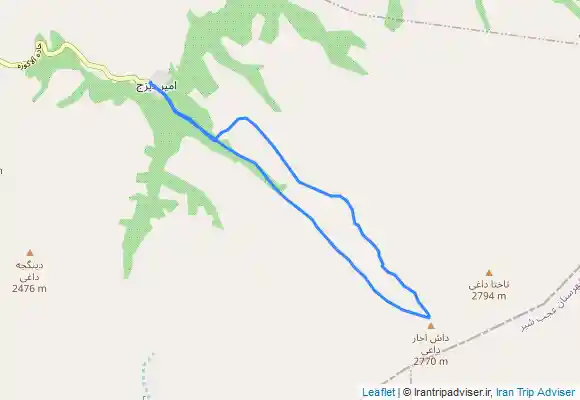 ترک جی پی اس  Sahand area, Dash Akhar summit from Amir dizajرشته کوه سهند -قله داش آخار از ده امیر دیزج آذر شهر