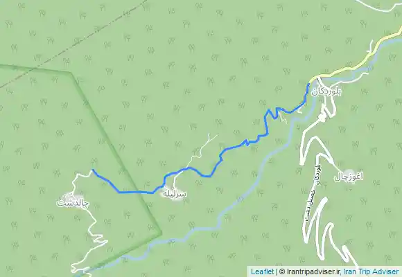 ترک جی پی اس آبشار چالدشت