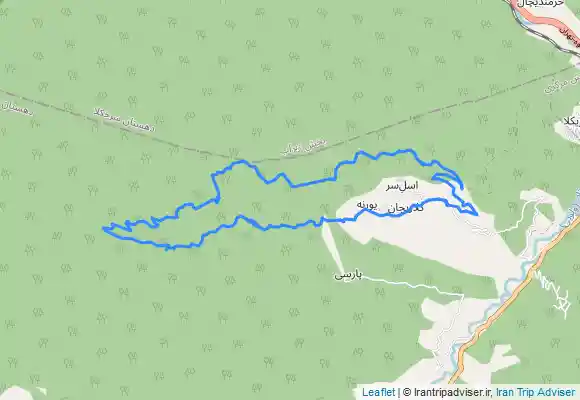 ترک جی پی اس مسیر جنگلی کلاریجان آلاشت