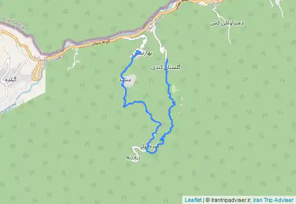 ترک جی پی اس مسیر مشند دره بهشت بهارستان