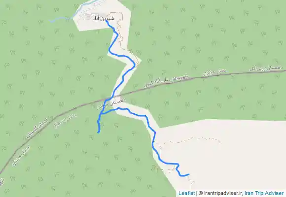 ترک جی پی اس جنگل ابر به شیرین آباد