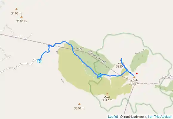 ترک جی پی اس قله نرکوه تفتان