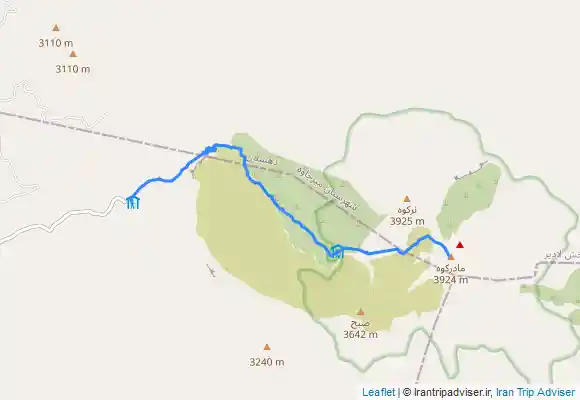 ترک جی پی اس قله تفتان