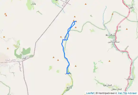 ترک جی پی اس Baruo- Cheshmeh Shahi- PahneSar (قلل بارو- چشمه شاهی- پهنه حصار)