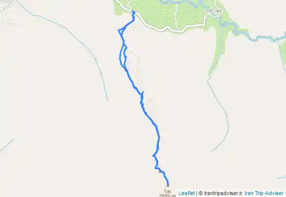 ترک جی پی اس قله پورا از روستای ارنگه جاده چالوس