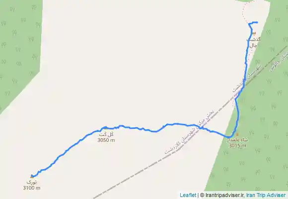 ترک جی پی اس خط الراس شاه علمدار