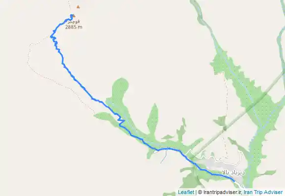 ترک جی پی اس قله قوچگر از دیز باد