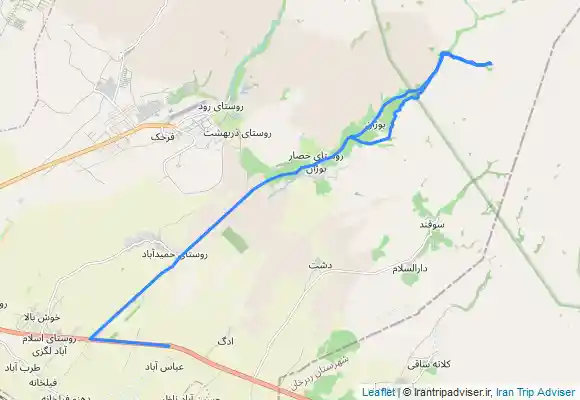 ترک جی پی اس مسیر شکرآب بوژان