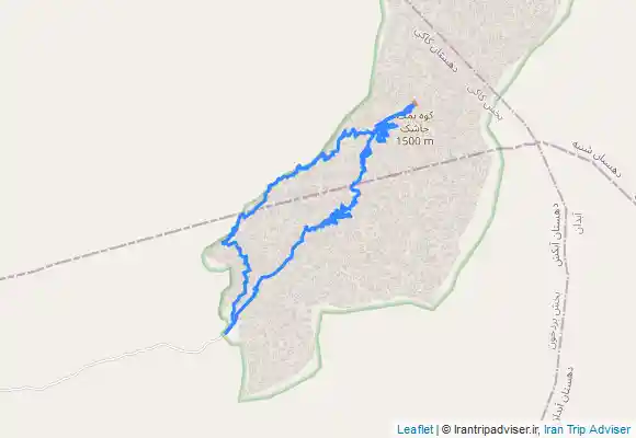 ترک جی پی اس قله جاشک شمال روبه رو