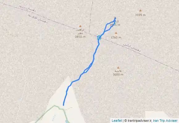 ترک جی پی اس قله کرکس