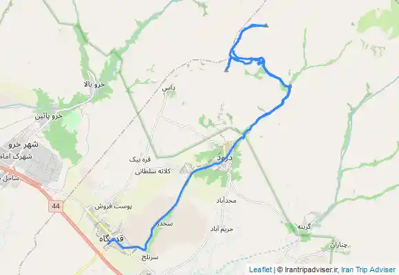 ترک جی پی اس قله داس و نرم پا