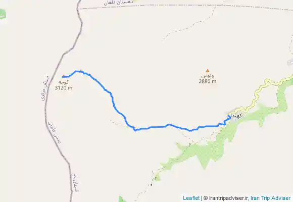 ترک جی پی اس قله ۳۱۵۵ متری کوجه