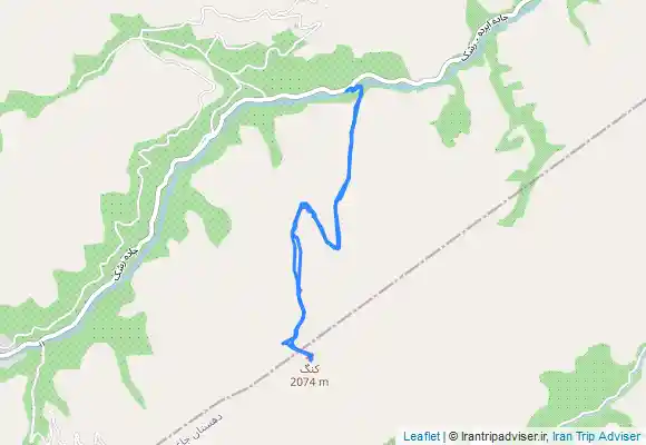 ترک جی پی اس مسیر قله کنگ