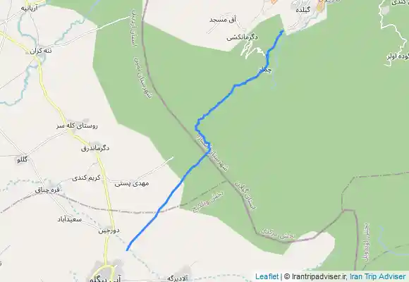 ترک جی پی اس گیلده به آبیگلو از مسیر تللی بولاغ 