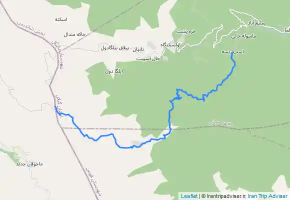 ترک جی پی اس اسبه ریسه(ماسال) - رشته پشت- خان بند گیلوان