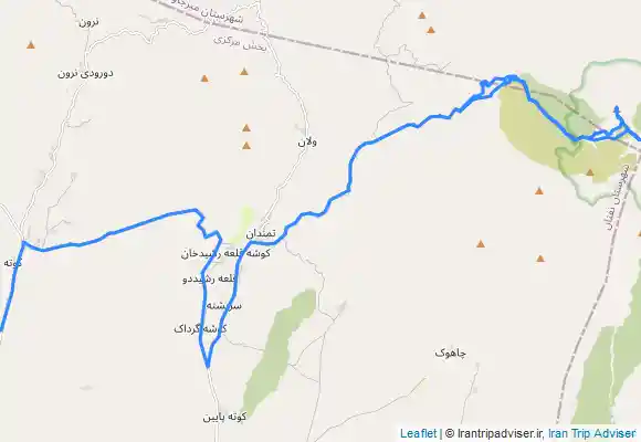 ترک جی پی اس قله تفتان از دره گل