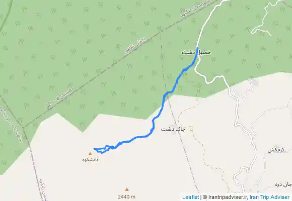 ترک جی پی اس مسیر قله ناتشکوه