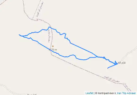 ترک جی پی اس قله توفنده