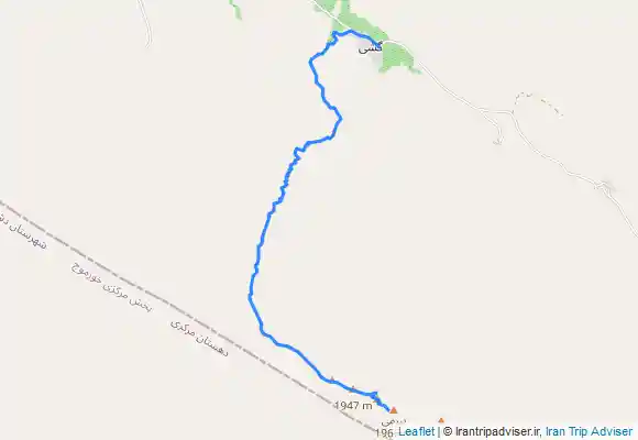 ترک جی پی اس بوشهر ، فرود از بیرمی به روستای گِشی