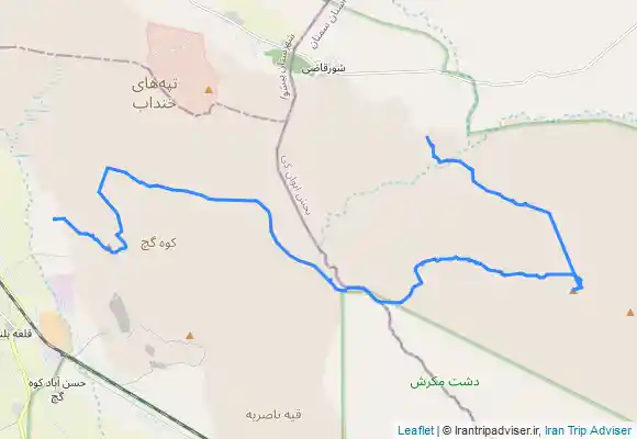 ترک جی پی اس قله طلا از کوه گچ