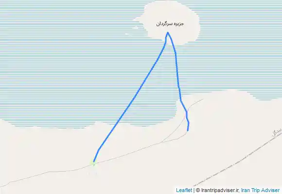 ترک جی پی اس کاروانسرای مرنجاب، دریاچه نمک، جزیره سرگردان